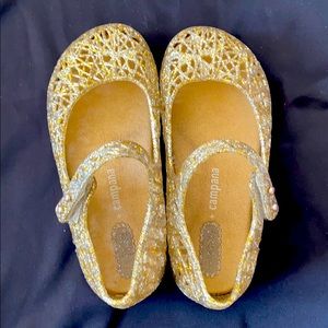 Mini melissa Gold shoes size 9